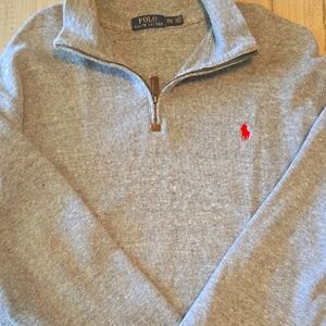 Polo by Ralph Lauren Gray Zip Up Sweater